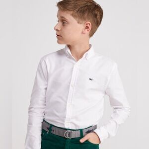 Vineyard Vines Youth Oxford - White Whale sz.7